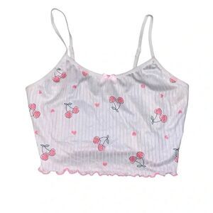 Cherry Print Pajama Set